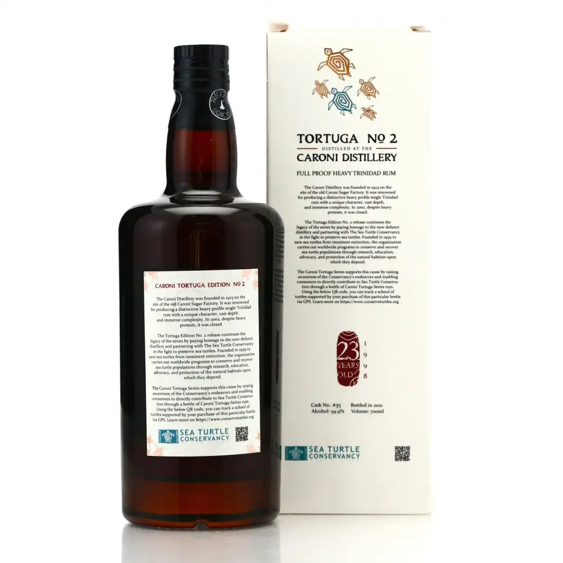 Hochauflösendes Bild von Precious Liquors Caroni Tortuga No. 2 (East Asia Whisky) 1998