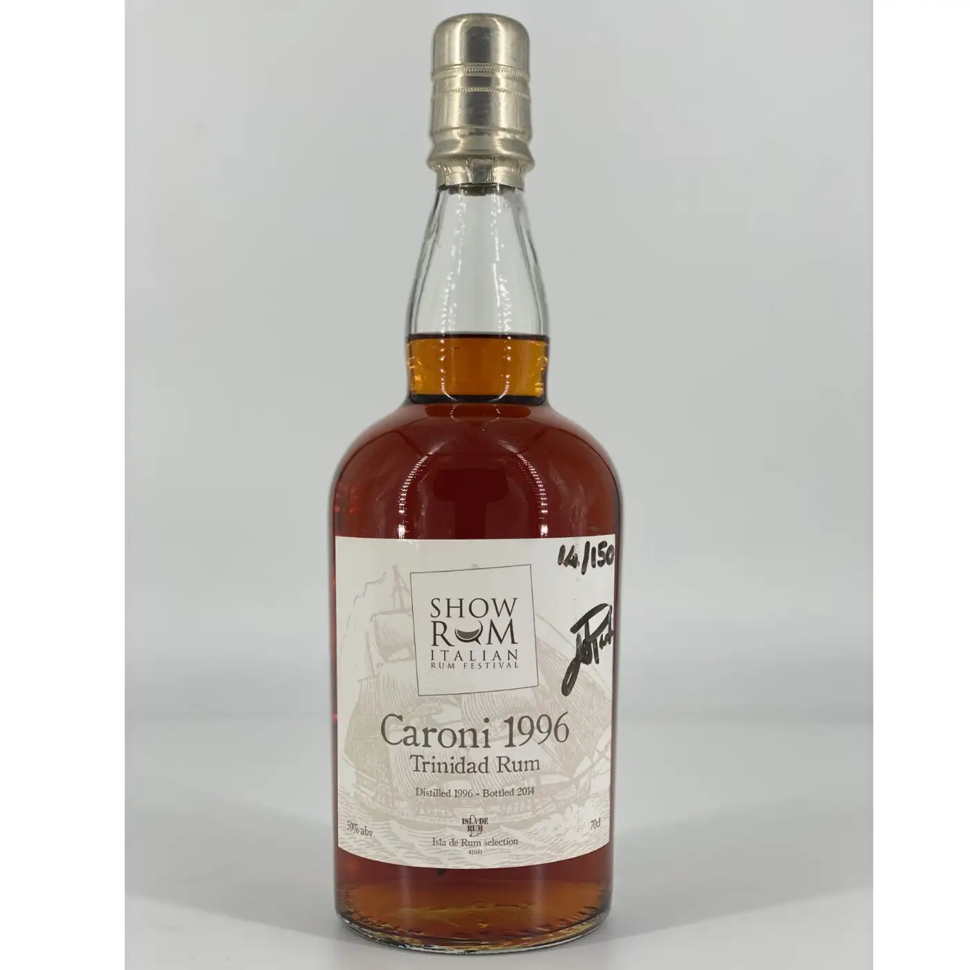 Bottle of Isla de Rum Selection Caroni Trinidad Rum (Show Rom Italian Rum Festival) 1996