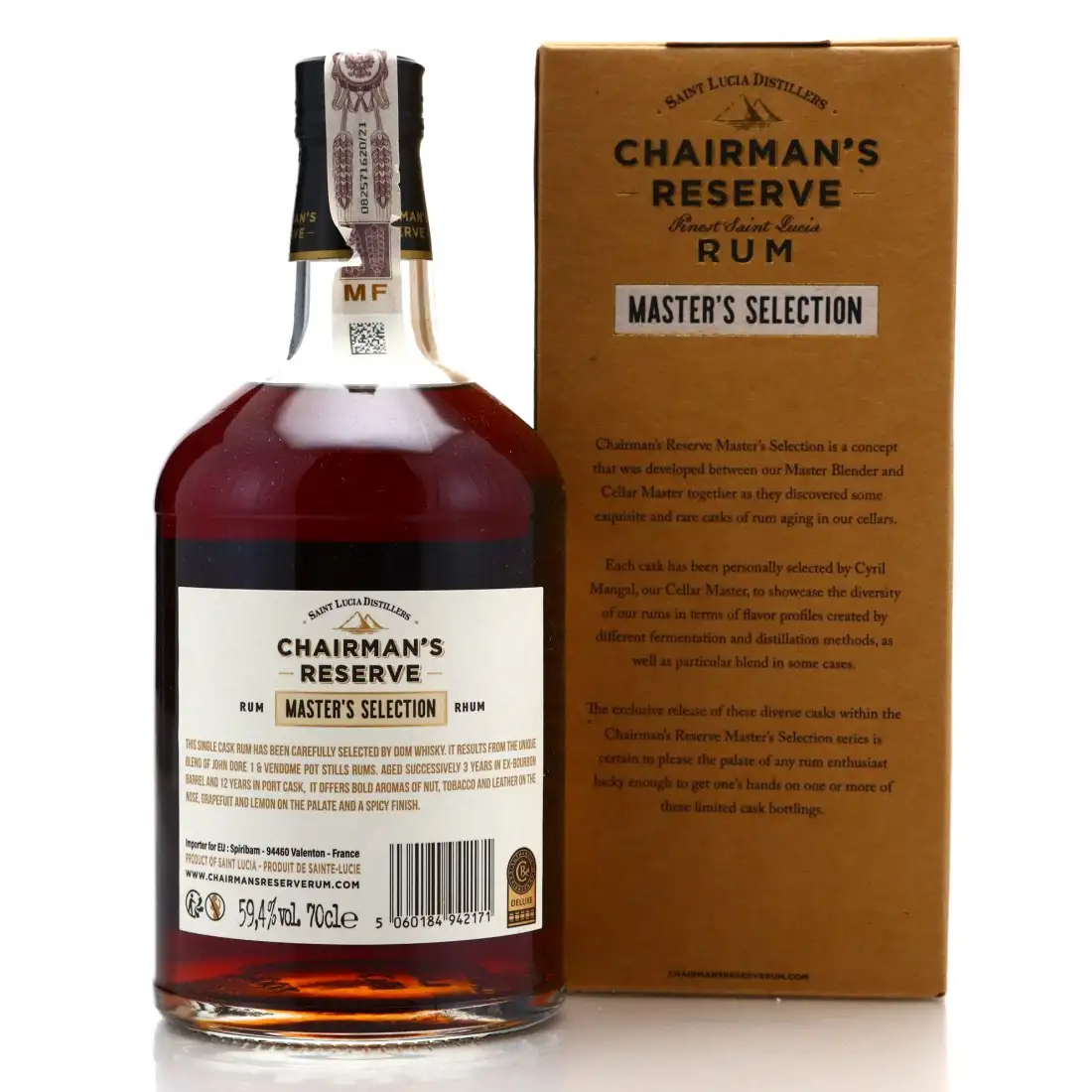 Hochauflösendes Bild von Chairman‘s Reserve Master's Selection (Dom Whisky) Port Cask 2005