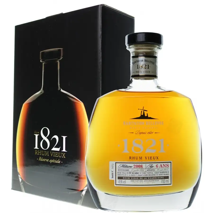 Hochauflösendes Bild von Bellevue Rhum Vieux 1821 2012