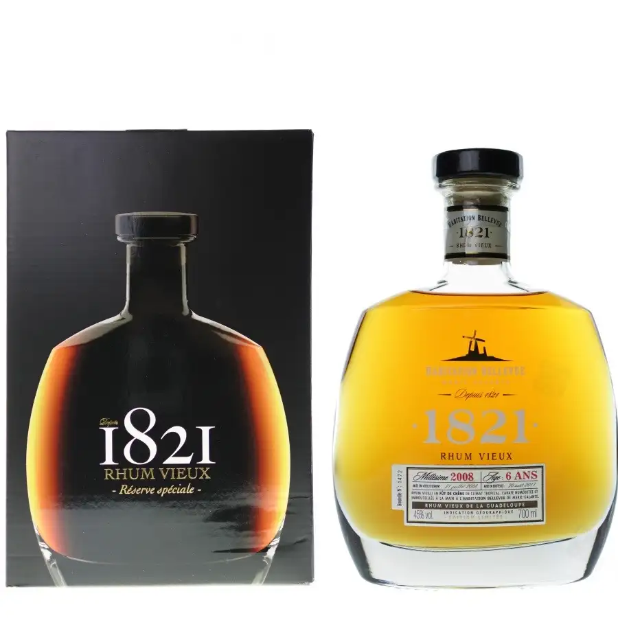 Hochauflösendes Bild von Bellevue Rhum Vieux 1821 2012