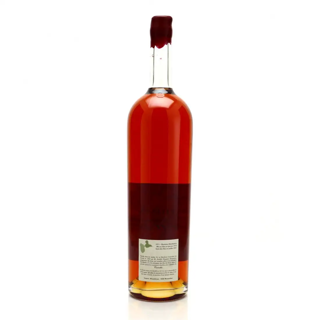 Hochauflösendes Bild von Rhum House Domaine de Courcelles Rhum Vieux Édition 2014 Magnum 1972