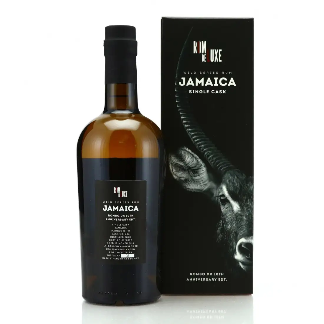 Hochauflösendes Bild von Romdeluxe Hampden Wild Series Rum Jamaica No. 23 (Rombo.dk) C<>H 2020