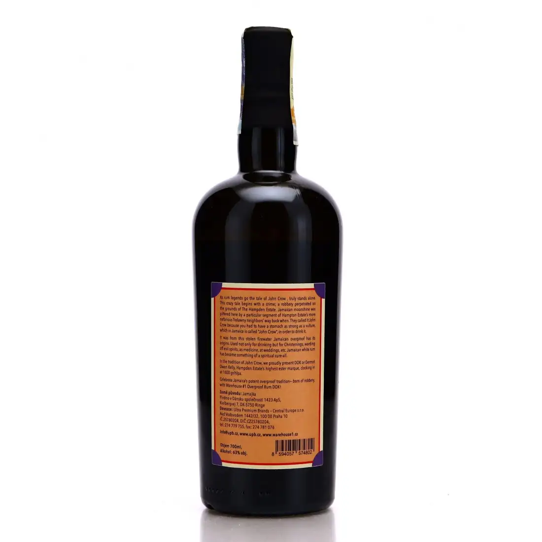 Hochauflösendes Bild von Warehouse #1 Hampden Overproof Rum John Crow Edition DOK