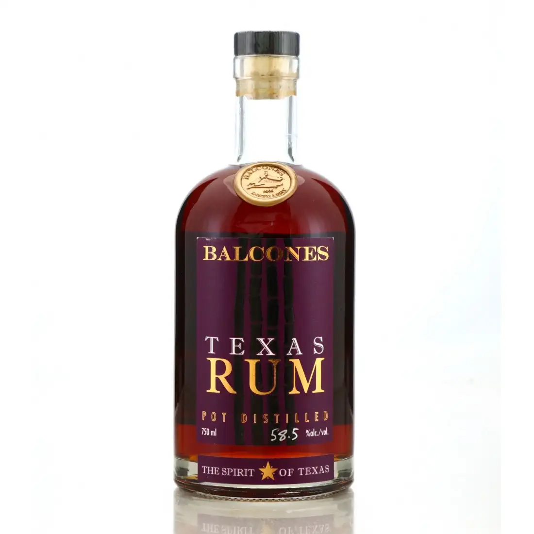 Bottle of Balcones Texas Rum