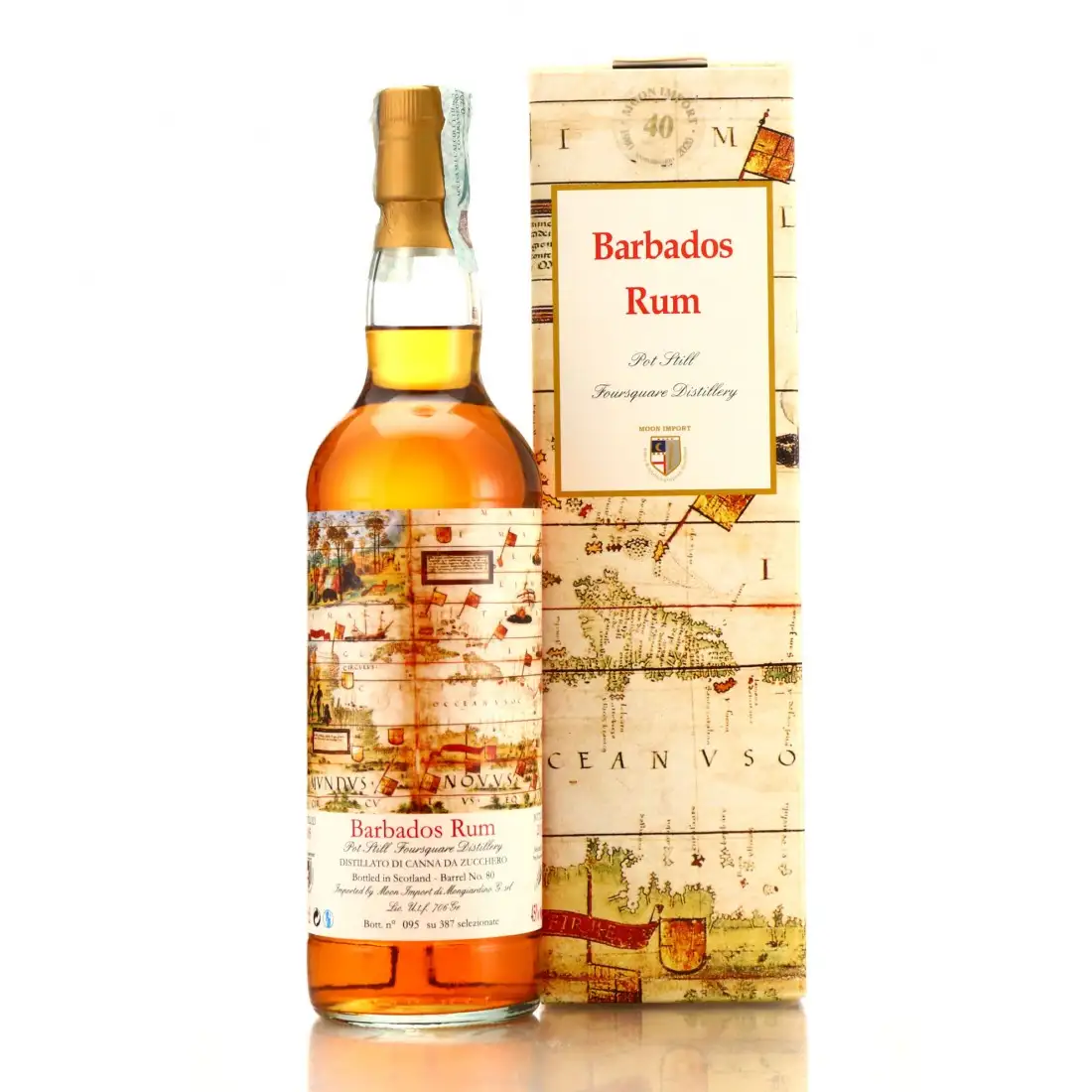 Bottle of Moon Import Foursquare Barbados Rum 2005