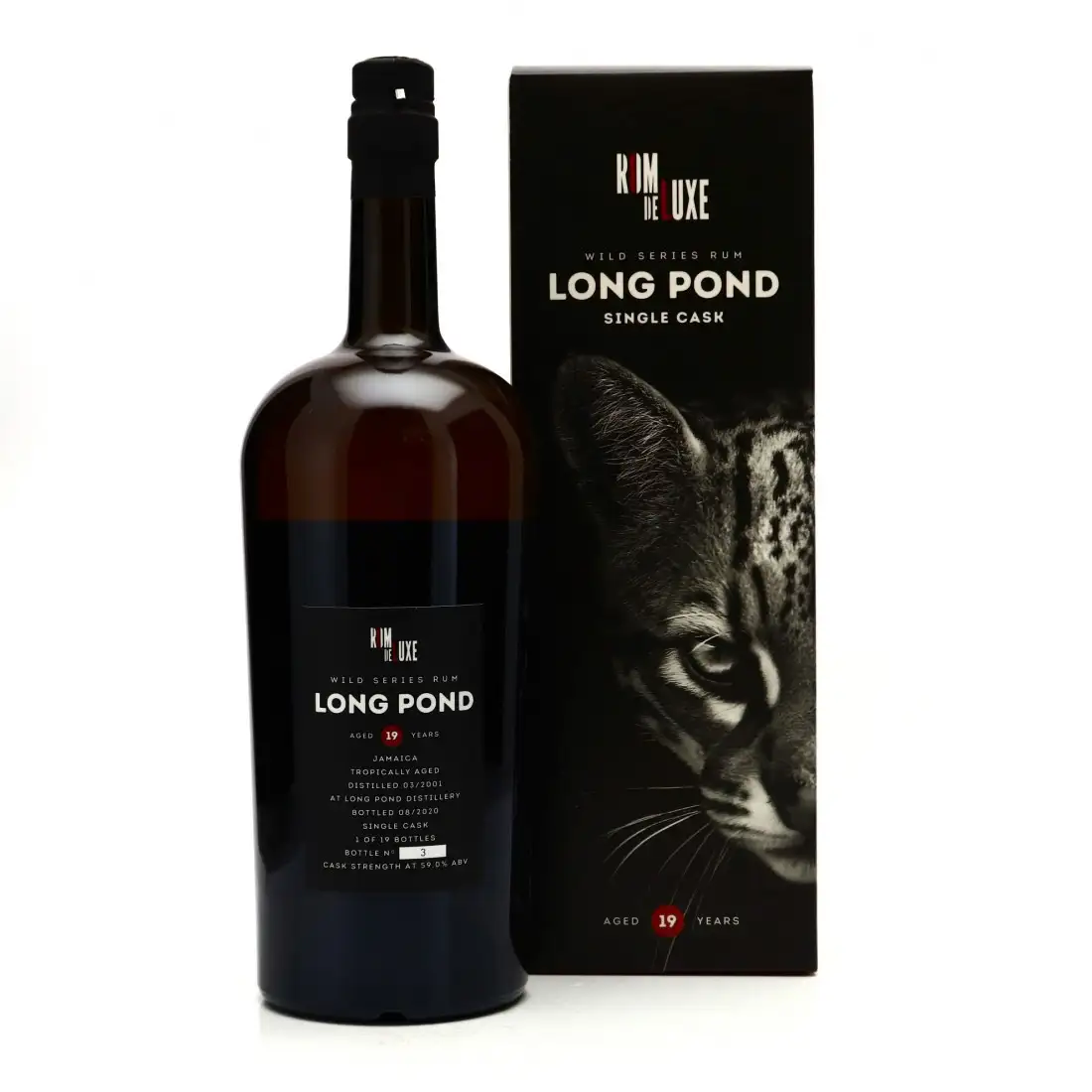 Hochauflösendes Bild von Romdeluxe Long Pond Wild Series Rum Long Pond No. 9 (Magnum) 2001