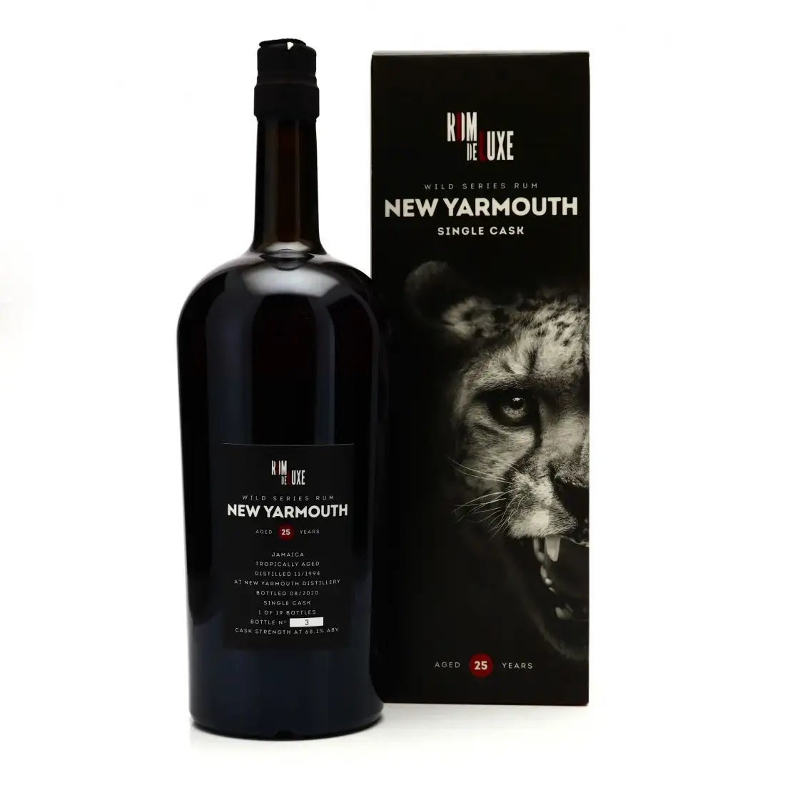 Hochauflösendes Bild von Romdeluxe New Yarmouth Wild Series Rum Jamaica No. 8 (Magnum) 1994