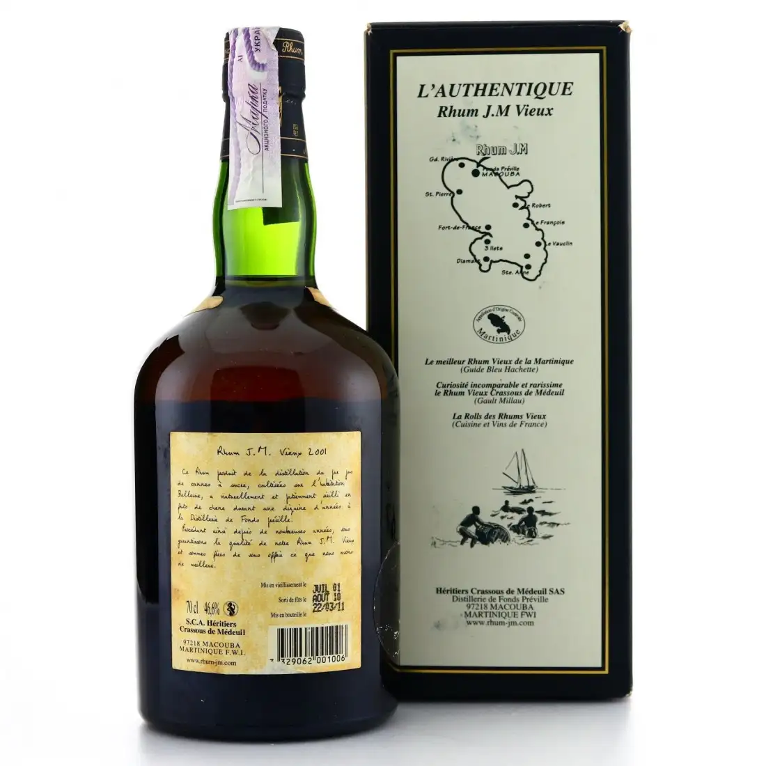 Hochauflösendes Bild von Rhum J.M 2001