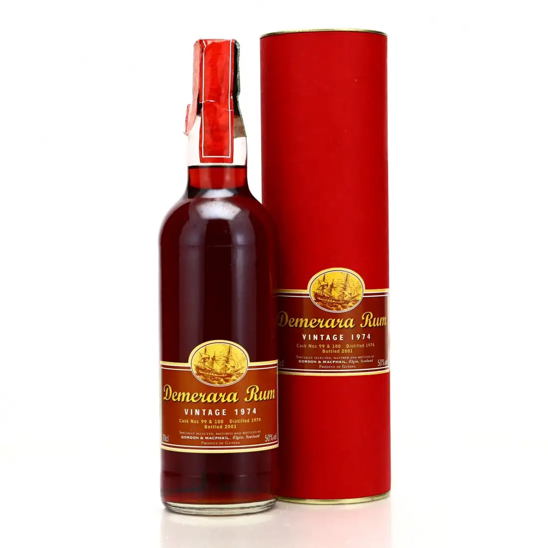 Bottle of Gordon & MacPhail Demerara Rum 1974