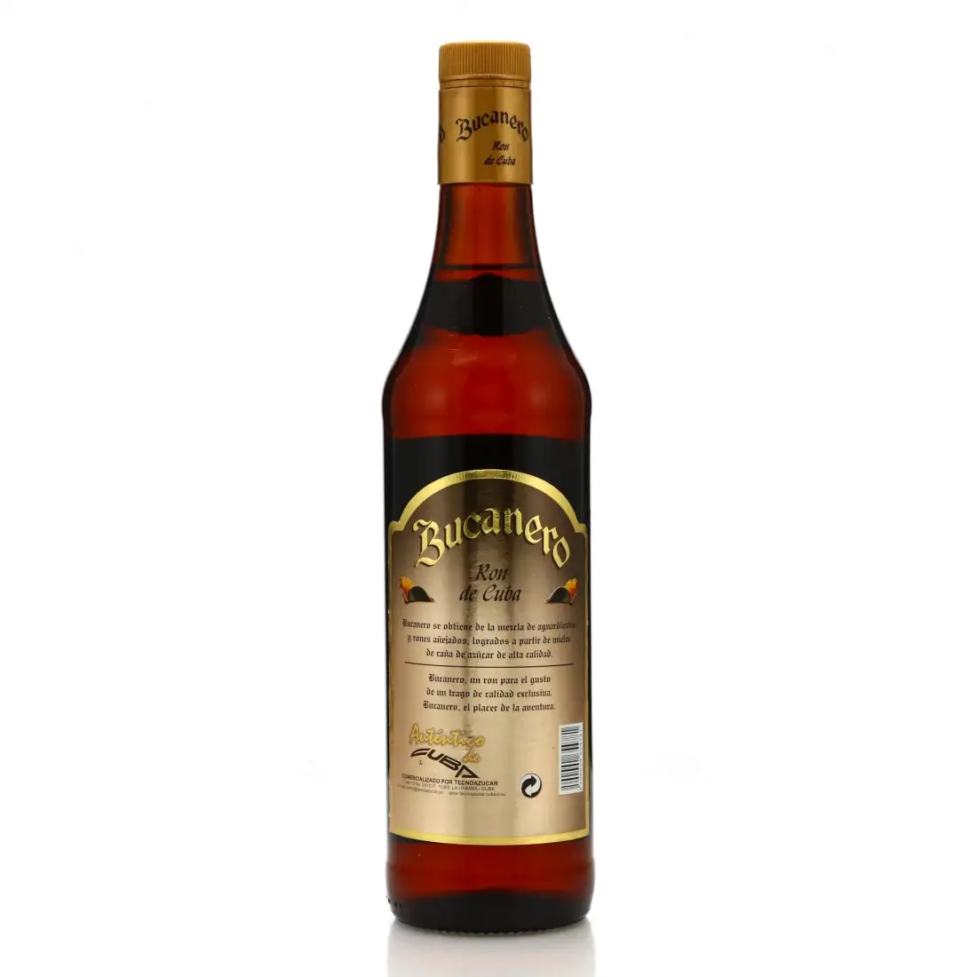 Hochauflösendes Bild von Destilería Nauýu Bucanero Ron de Cuba Añejo