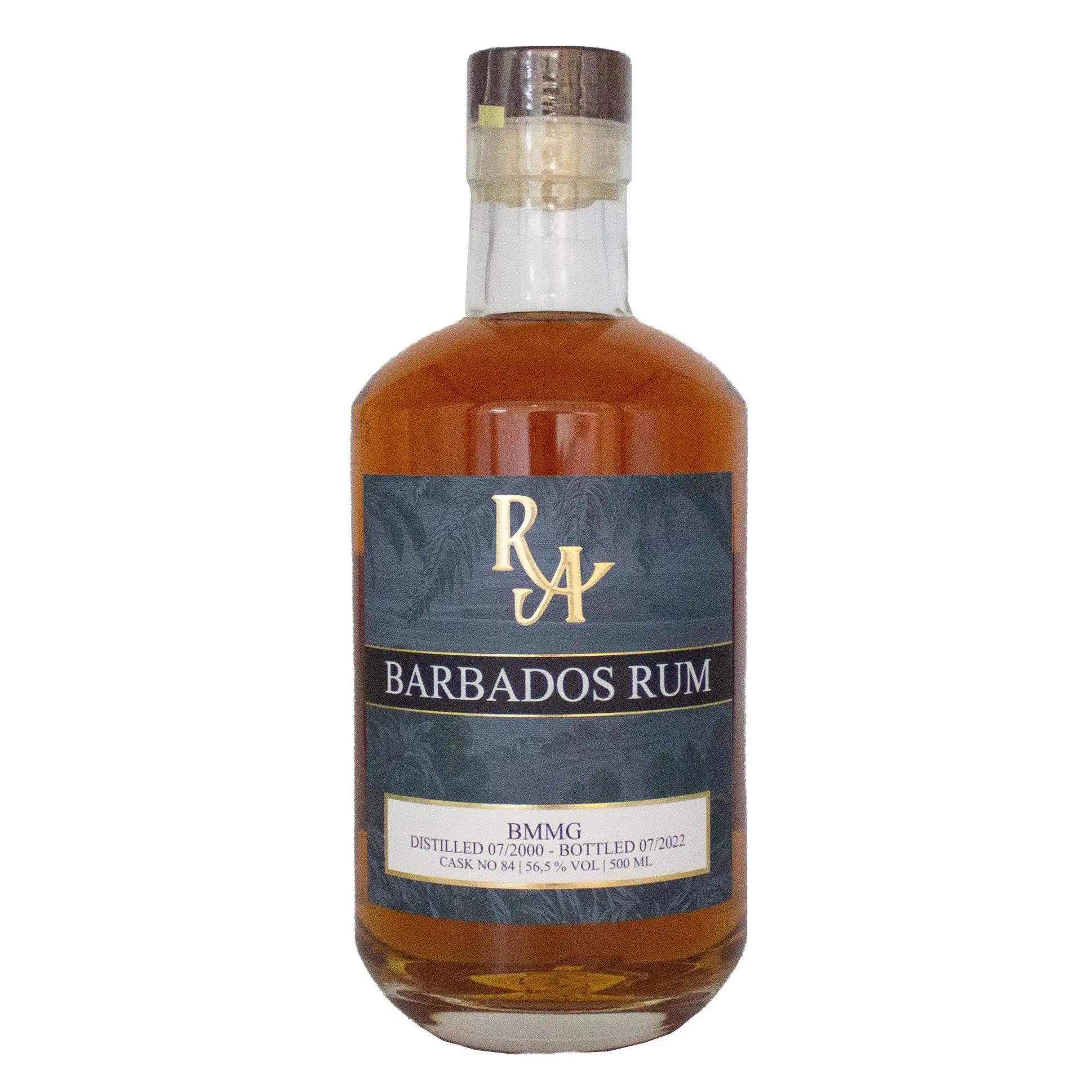 Bottle of Mount Gay RA Barbados Rum BMMG 2000