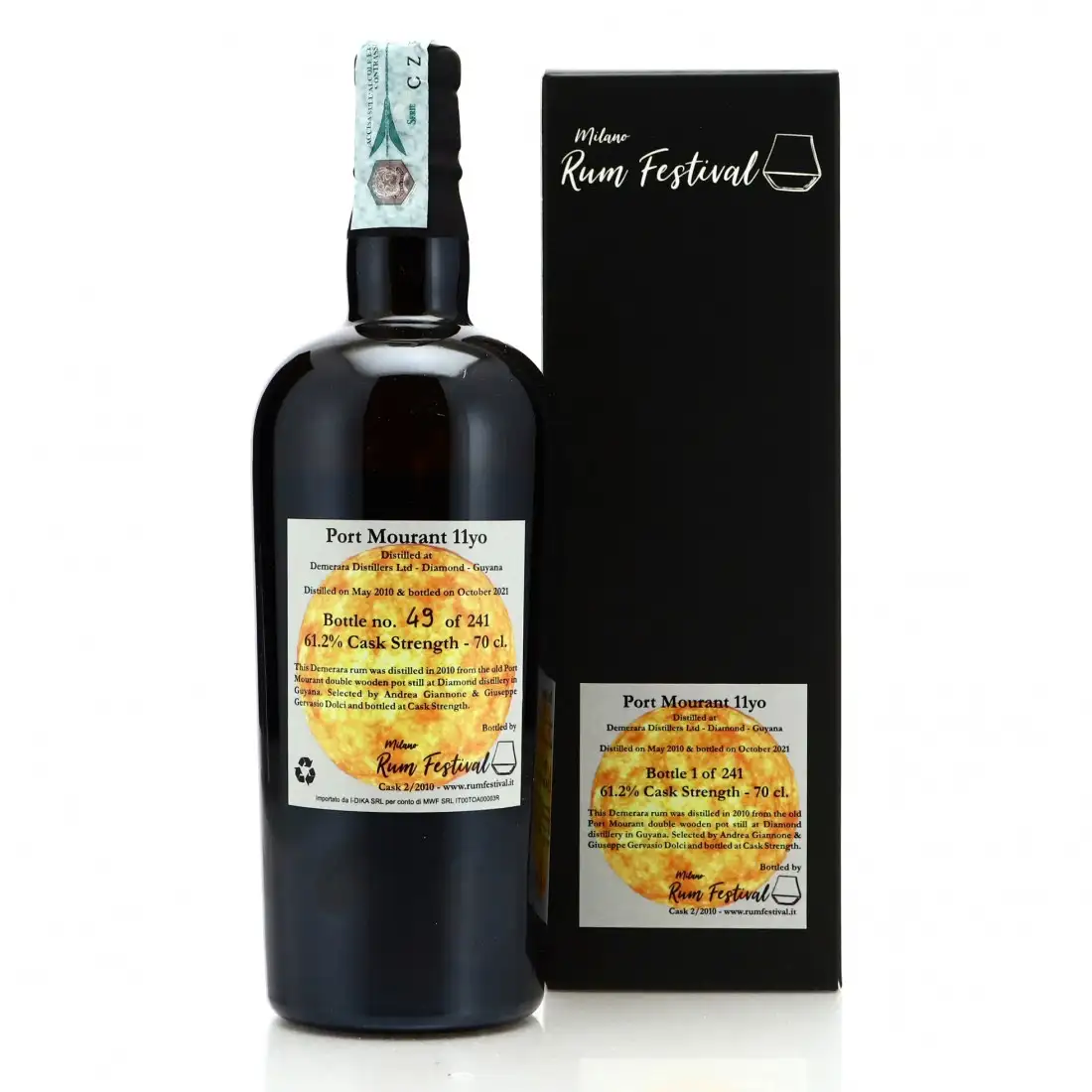 Hochauflösendes Bild von Milano Rum Festival Port Mourant Demerara Single Cask Rum 2010