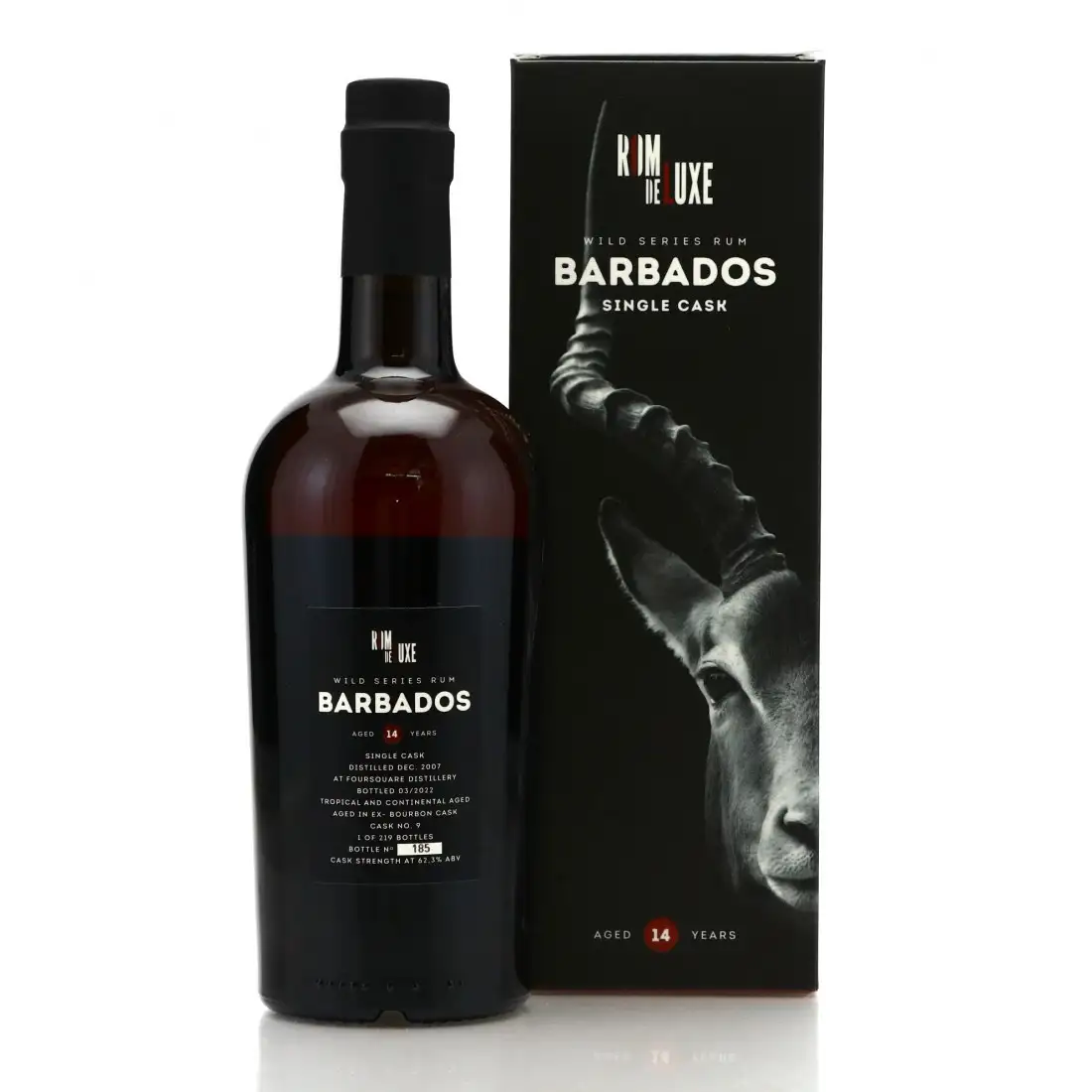 Hochauflösendes Bild von Romdeluxe Foursquare Wild Series Rum Barbados No. 25 (Batch 1) 2007