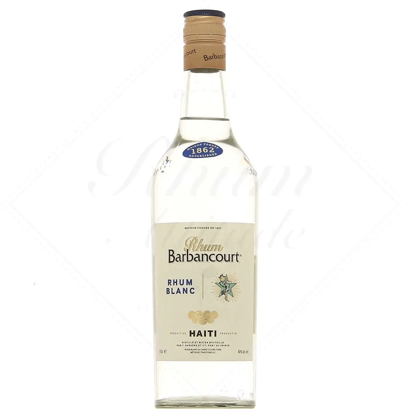 Bottle of Barbancourt Rhum Blanc