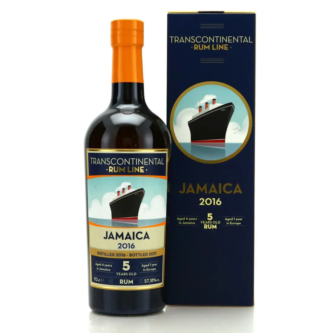 Bottle of TCRL Worthy Park Transcontinental Rum Line Jamaica 2016