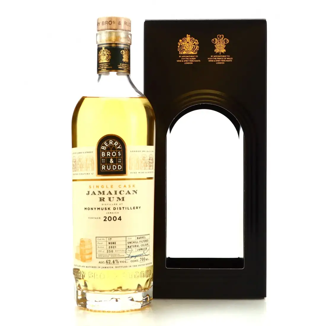 Bottle of Berry Bros & Rudd Clarendon Jamaican Rum 2004