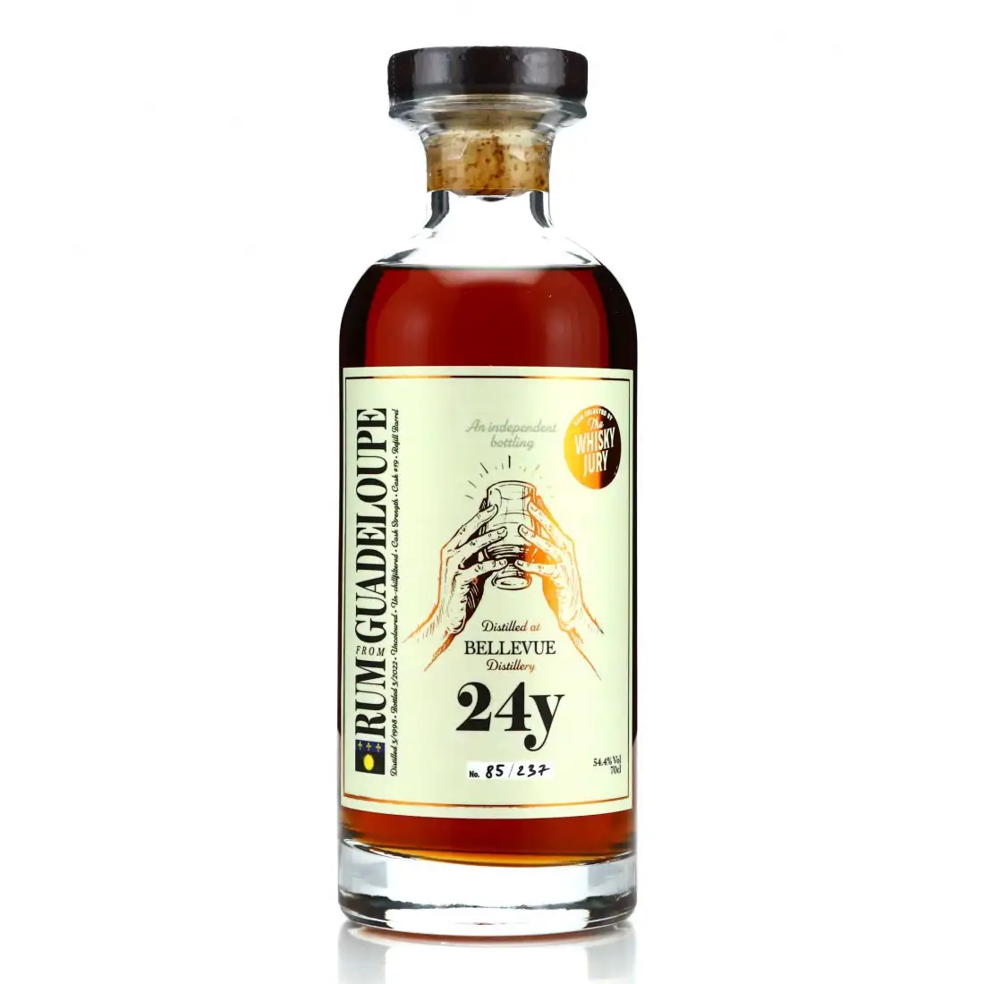 Bottle of The Whisky Jury Bellevue Rum Guadeloupe 1998