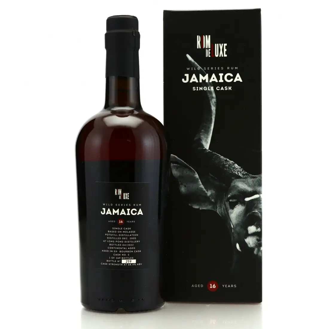 High resolution image of Romdeluxe Long Pond Wild Series Rum Jamaica No. 26 VRW 2005