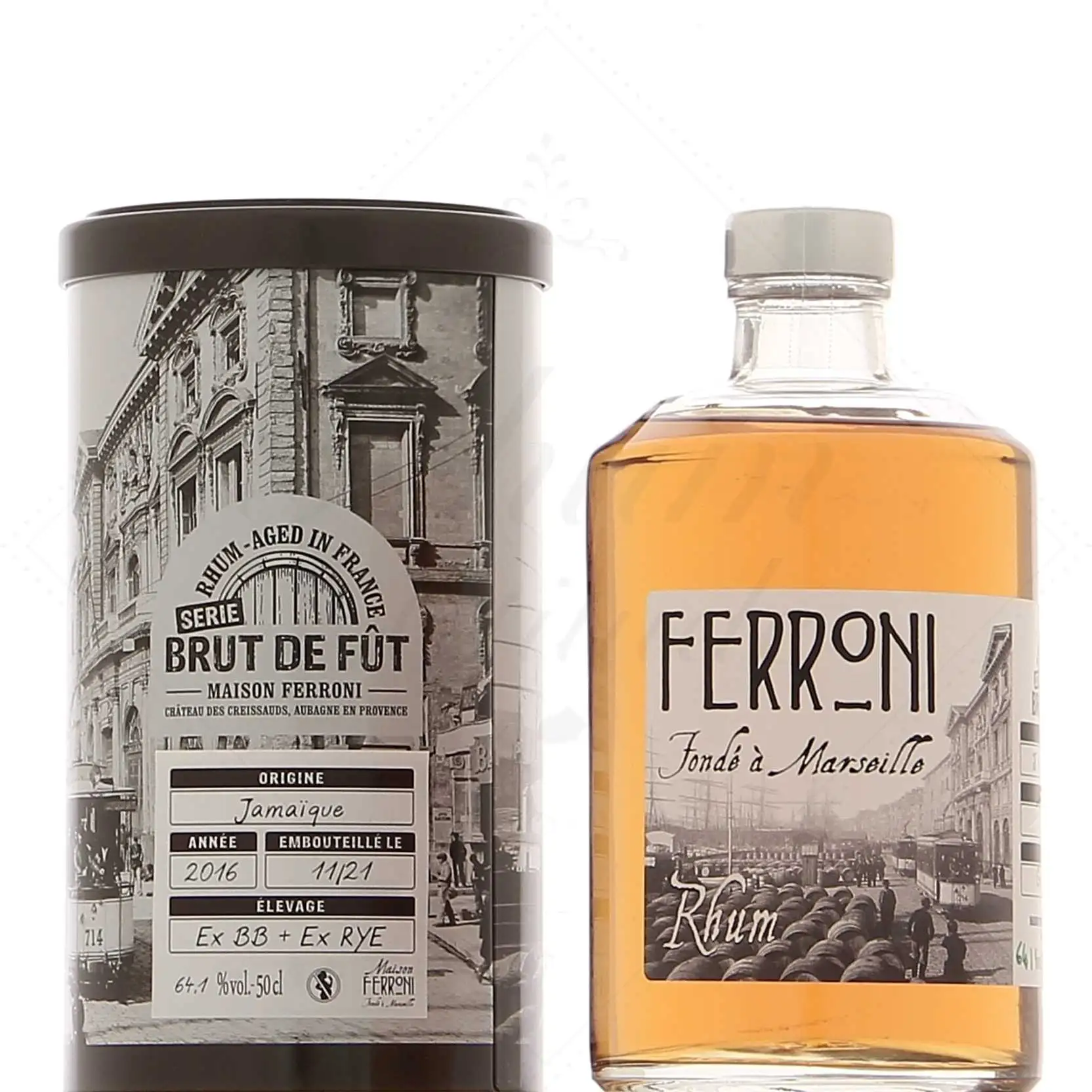 Bottle of Ferroni Worthy Park Brut de Fut Jamaïque 2016