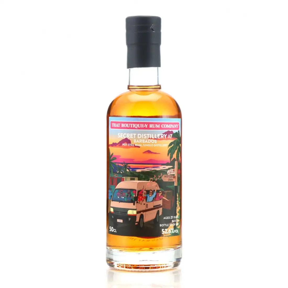 Bottle of TBRC Mount Gay Secret Distillery #7