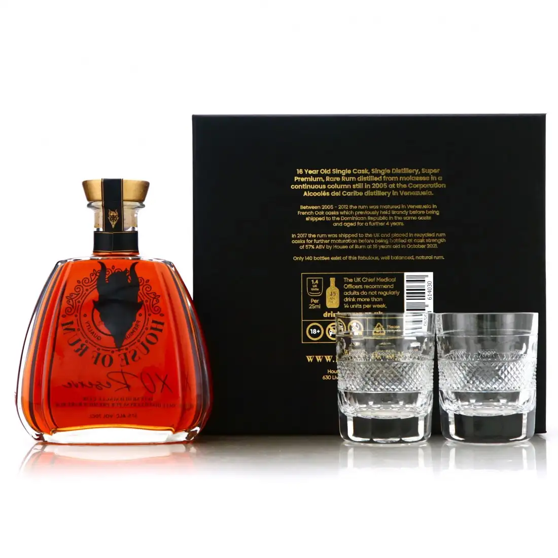 Hochauflösendes Bild von House of Rum C.A.D.C XO Reserve Gift Pack 2005