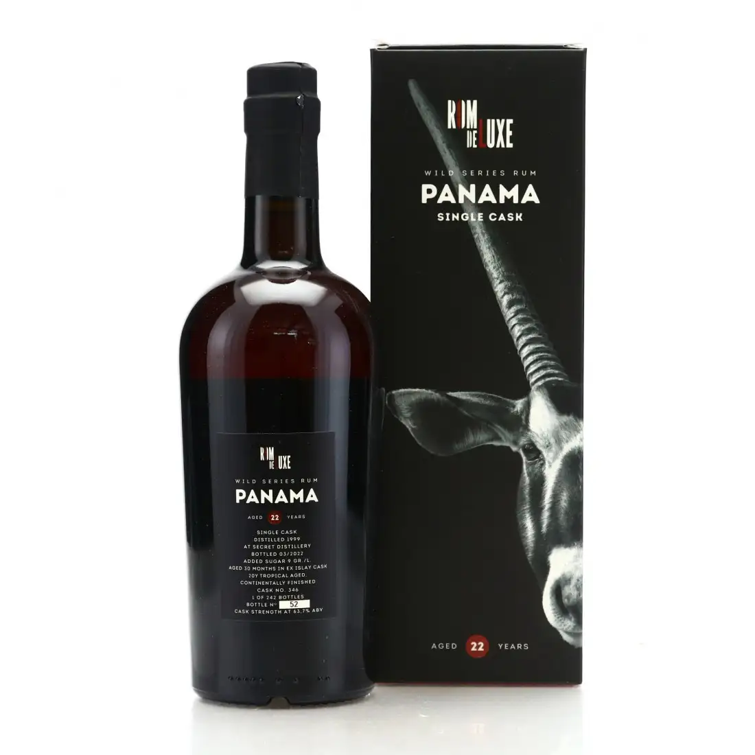 Hochauflösendes Bild von Romdeluxe Wild Series Rum Panama No. 24 (Batch 2) 1999