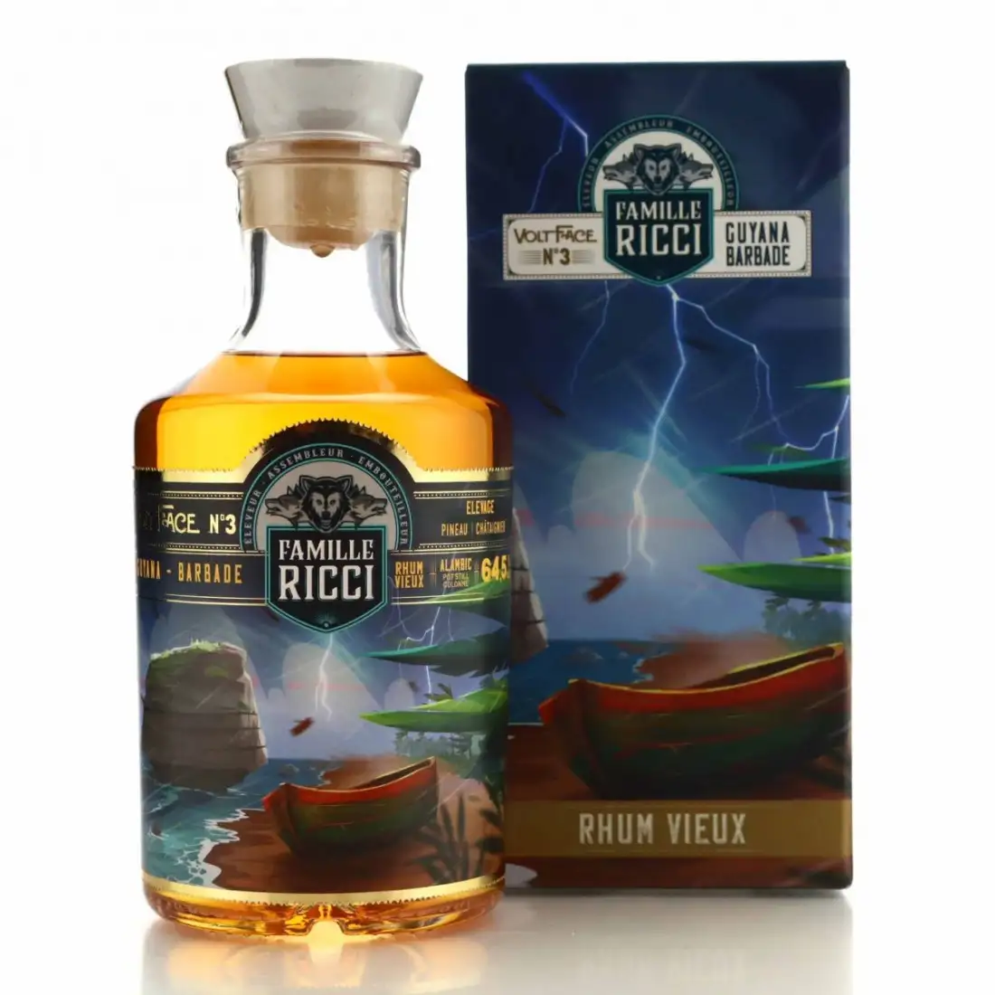 Bottle of Famille Ricci Volt Face No3 Guyana-Barbade