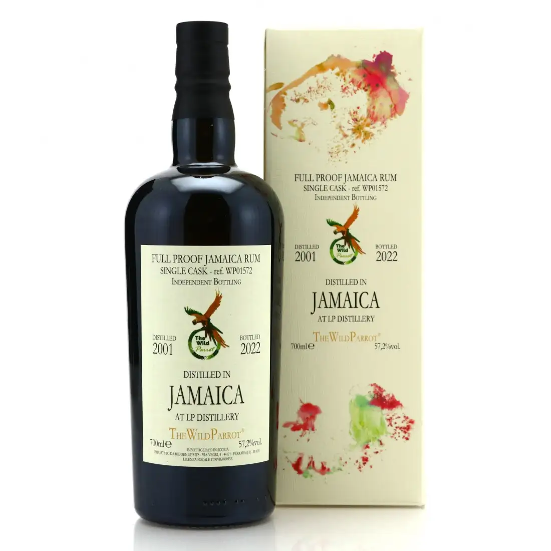 Bottle of The Wild Parrot Long Pond Full Proof Jamaica Rum 2001