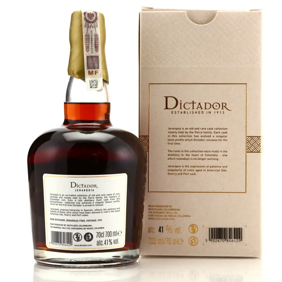 Hochauflösendes Bild von Dictador Jerarquía Fino 1991