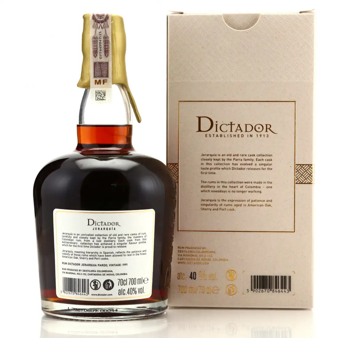 Hochauflösendes Bild von Dictador Jerarquía Pardo 1991