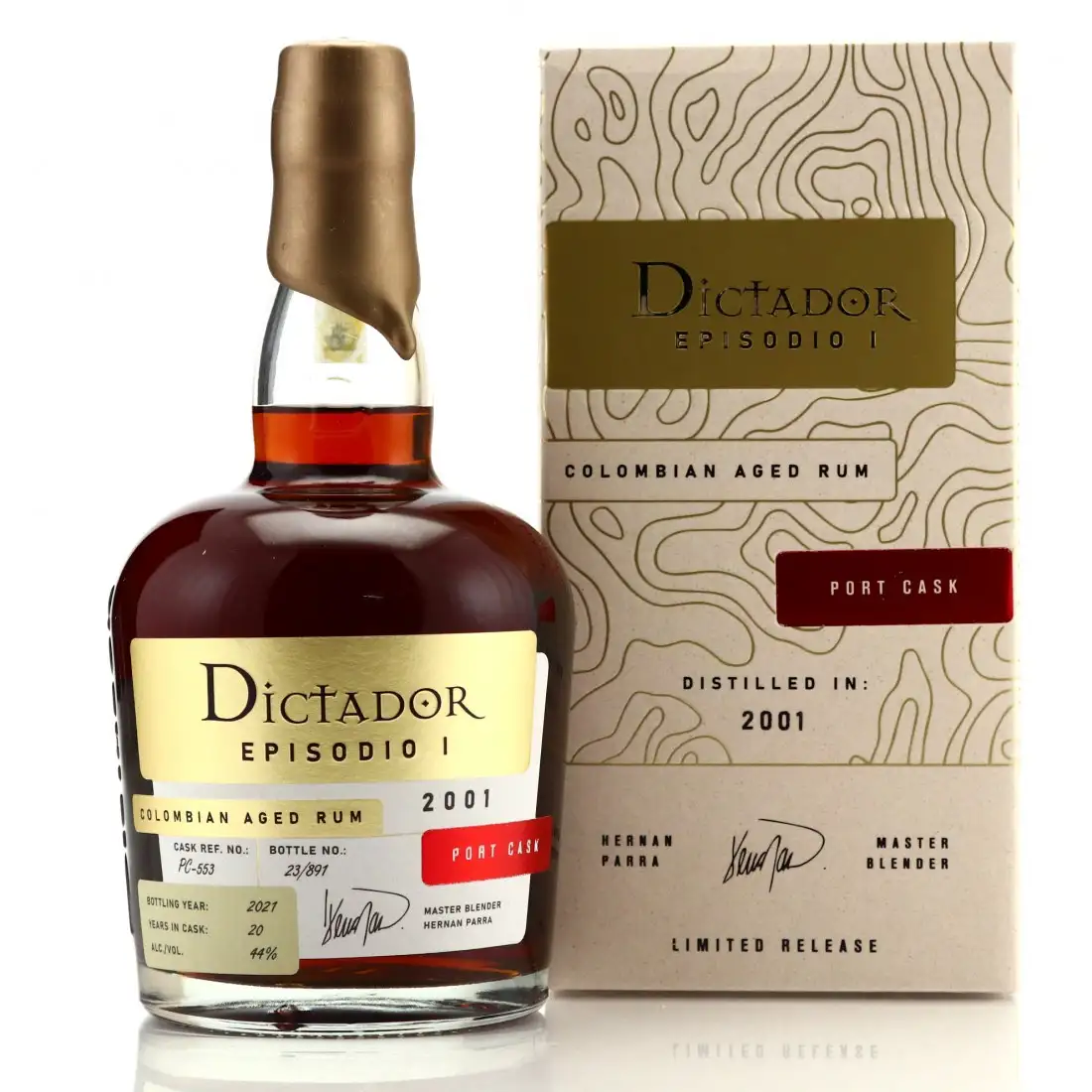 Bottle of Dictador Episodio 1 Port Cask 2001
