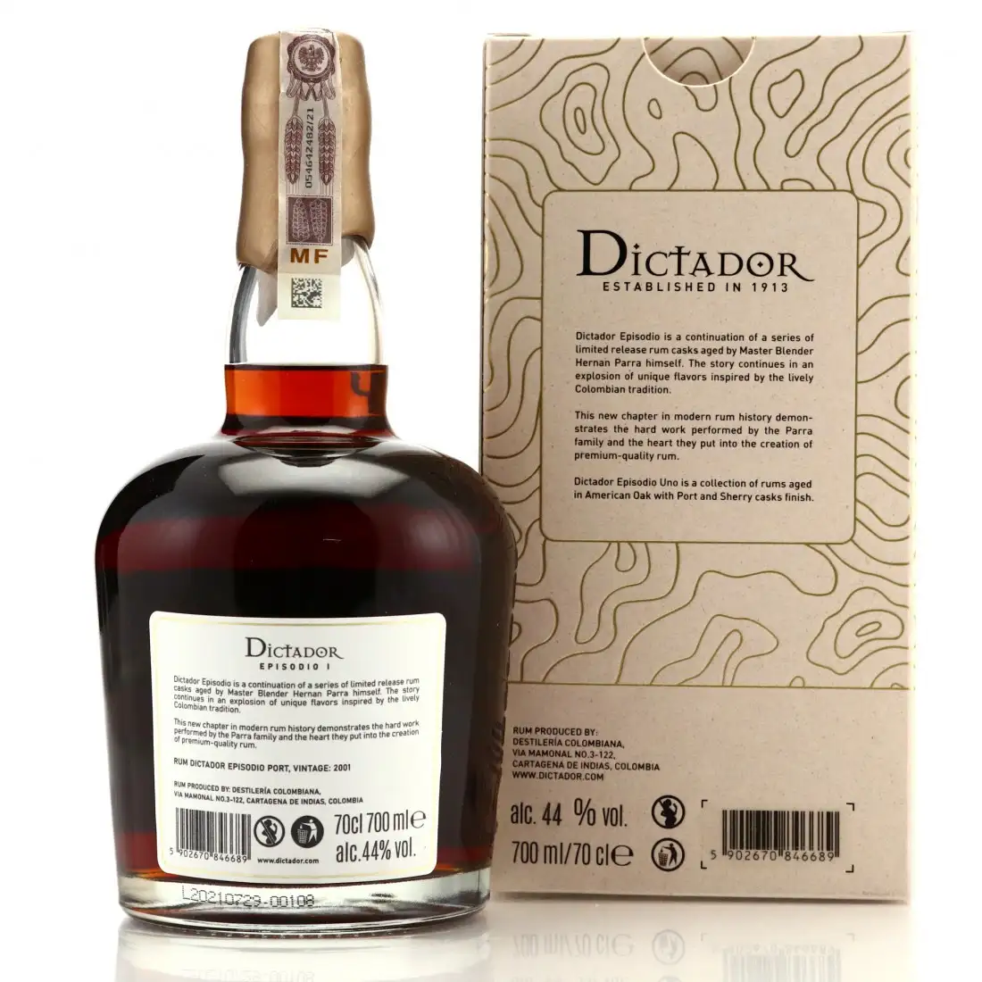 Hochauflösendes Bild von Dictador Episodio 1 Port Cask 2001