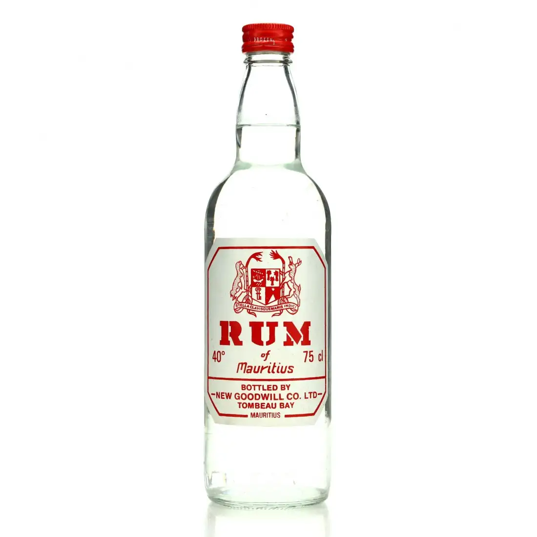 Bottle of New Goodwill Co. Ltd Goodwill Rum of Mauritius