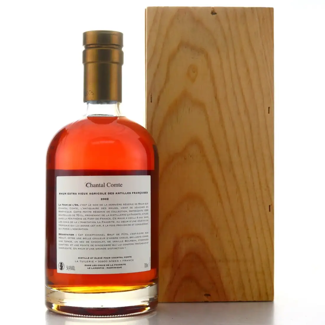 Hochauflösendes Bild von Rhum Chantal Comte La Favorite La Tour De L‘Or 2002