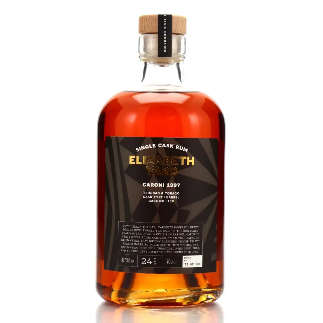 Bottle of Elizabeth Yard Caroni Elizabeth Yard Single Cask Rum 1997