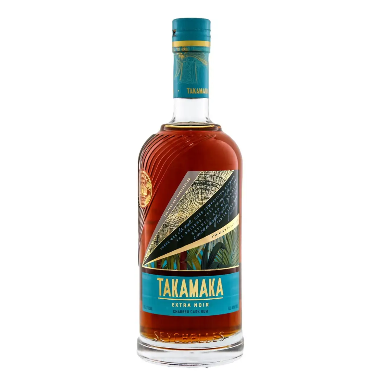 Bottle of Trois Frères Distillery Takamaka Extra Noir (Charred Cask Rum)