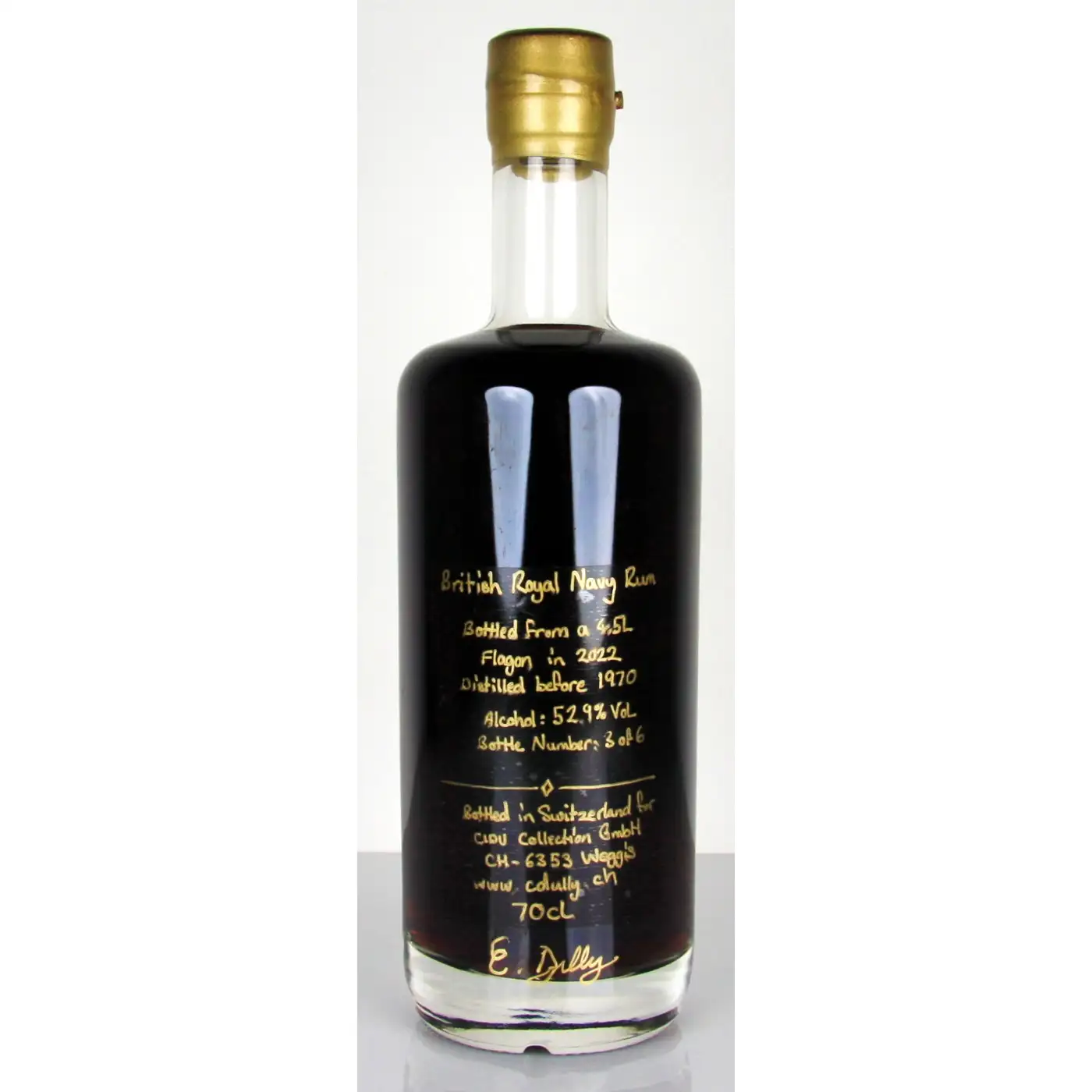 Hochauflösendes Bild von C. Dully Selection British Royal Navy Rum (Pre-1970)