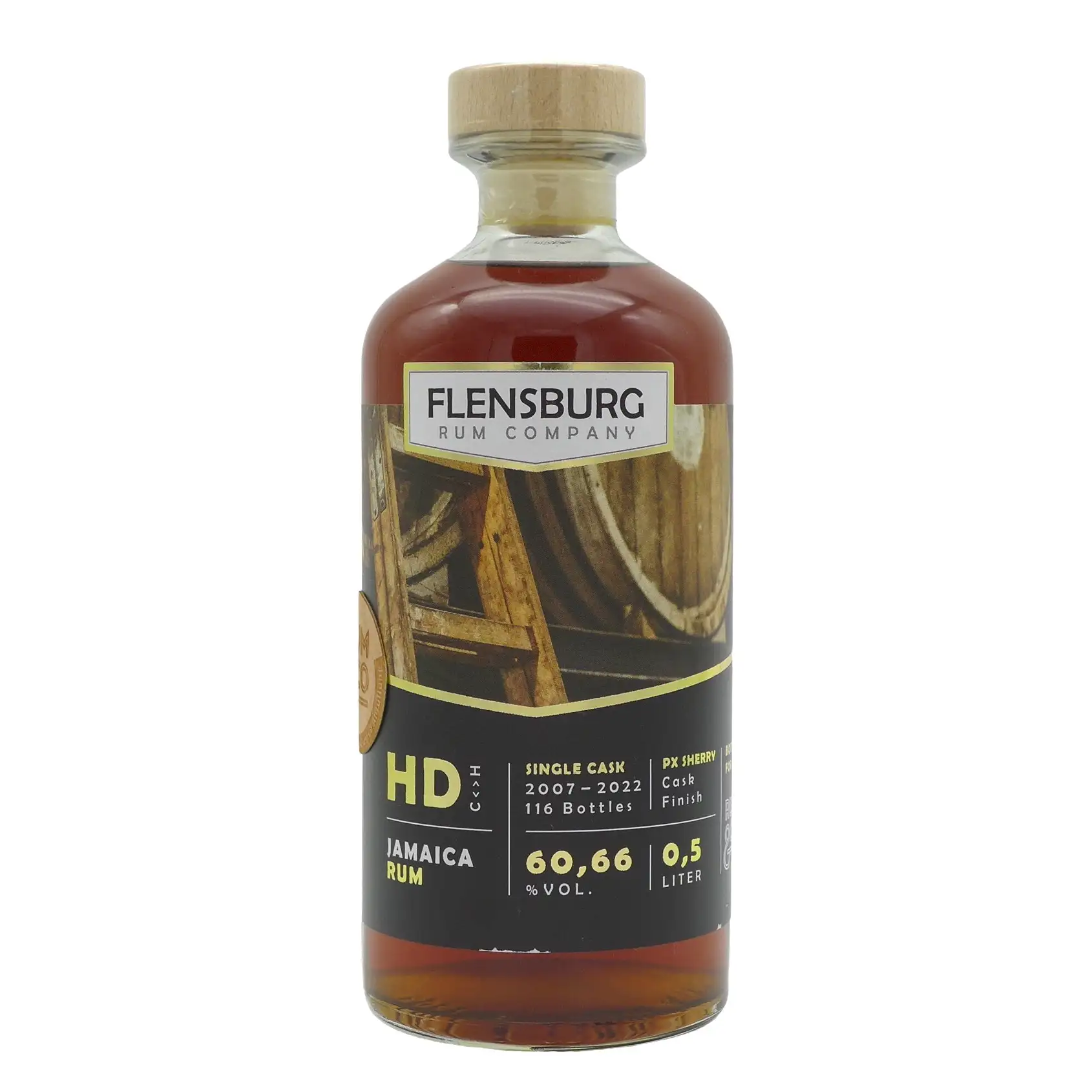 Bottle of Hampden Flensburg Rum Company Jamaica Rum HD C<>H 2007