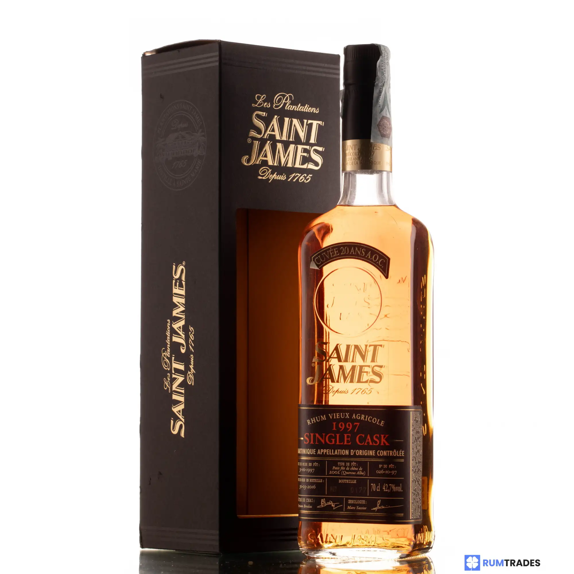 Hochauflösendes Bild von Saint James Single Cask 1997
