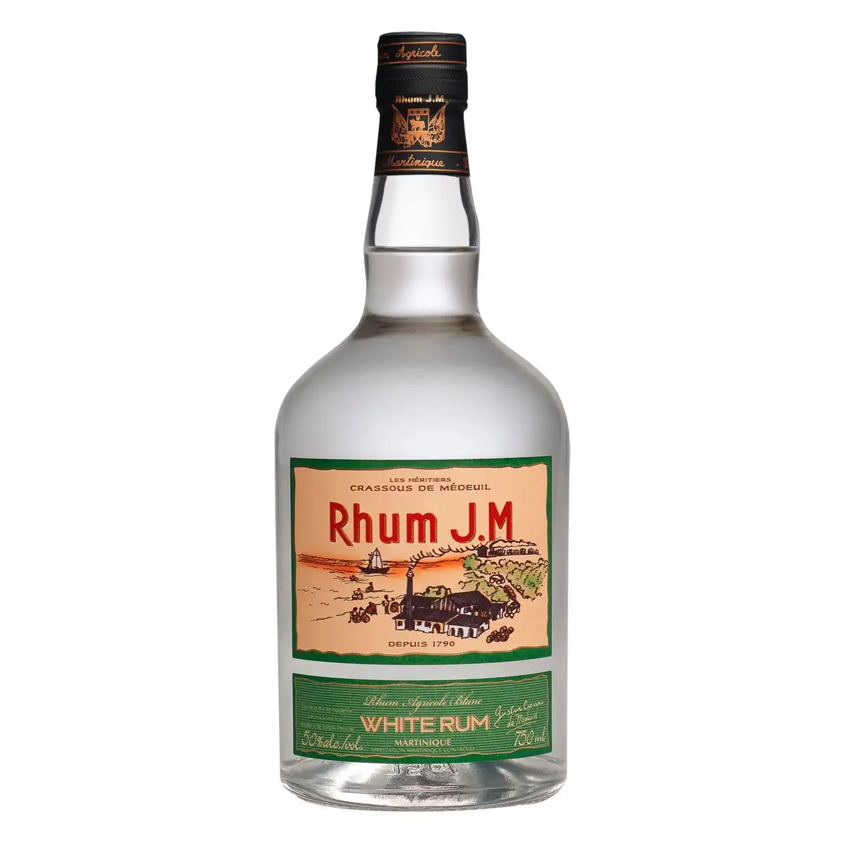 Bottle of Rhum J.M White Rum