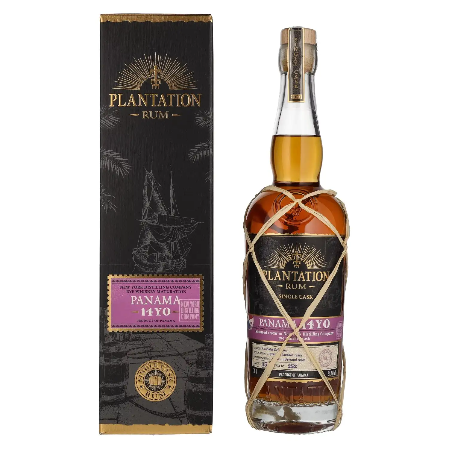 Bottle of Alcoholes Del Istmo Plantation Panama (New York Distilling Company Rye Whiskey) 2007