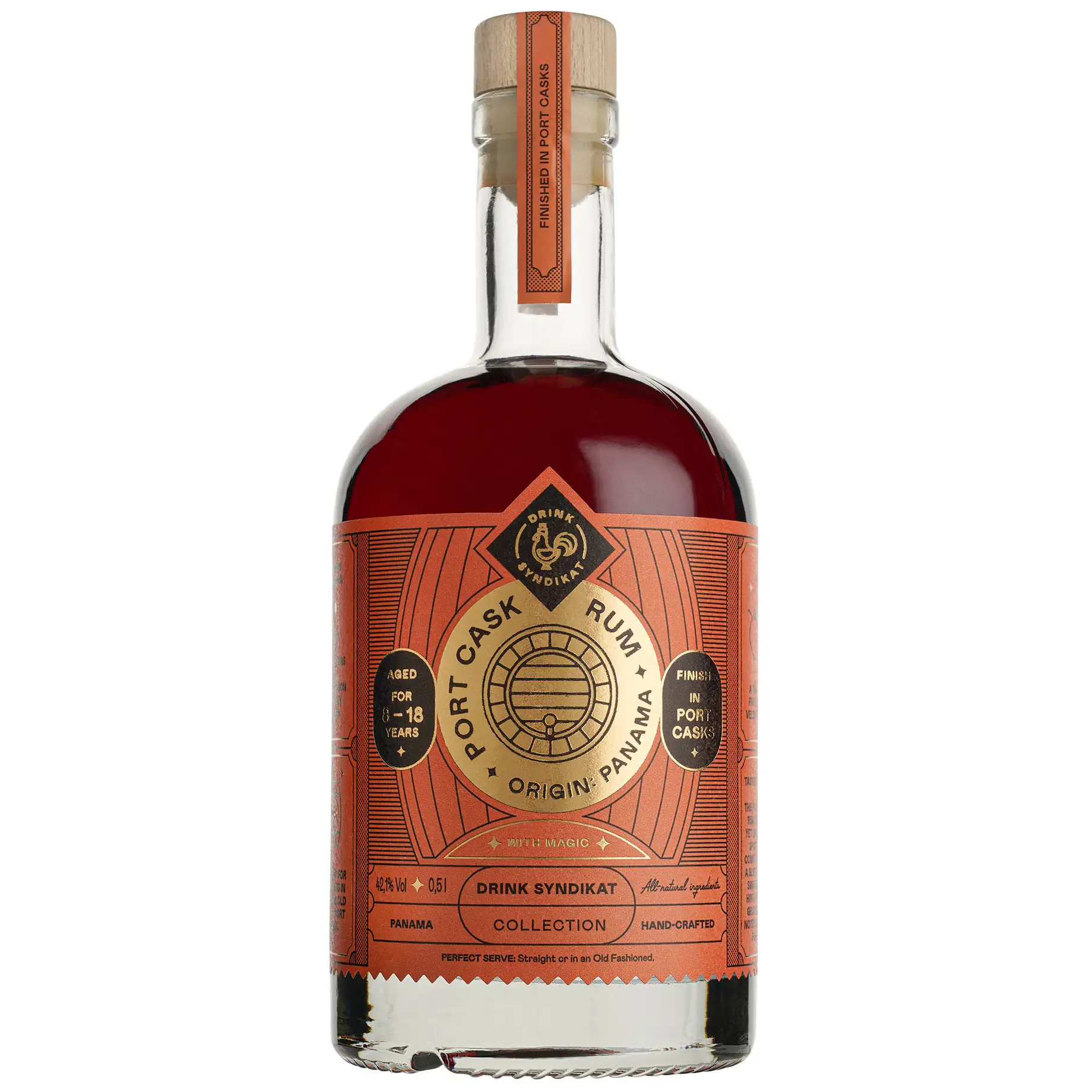 Bottle of N. Kröger Drink Syndikat Port Cask Rum