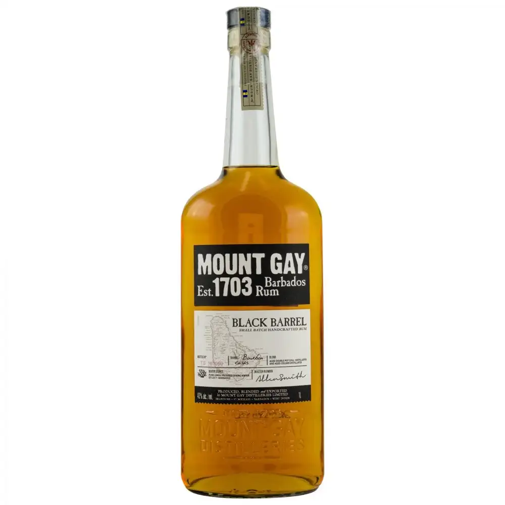 Bottle of Mount Gay Black Barrel