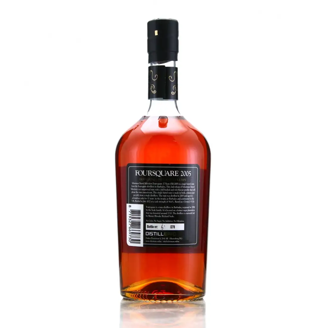 Hochauflösendes Bild von Schotman’s Barrel Selection Foursquare Barbados Rum 17 2005