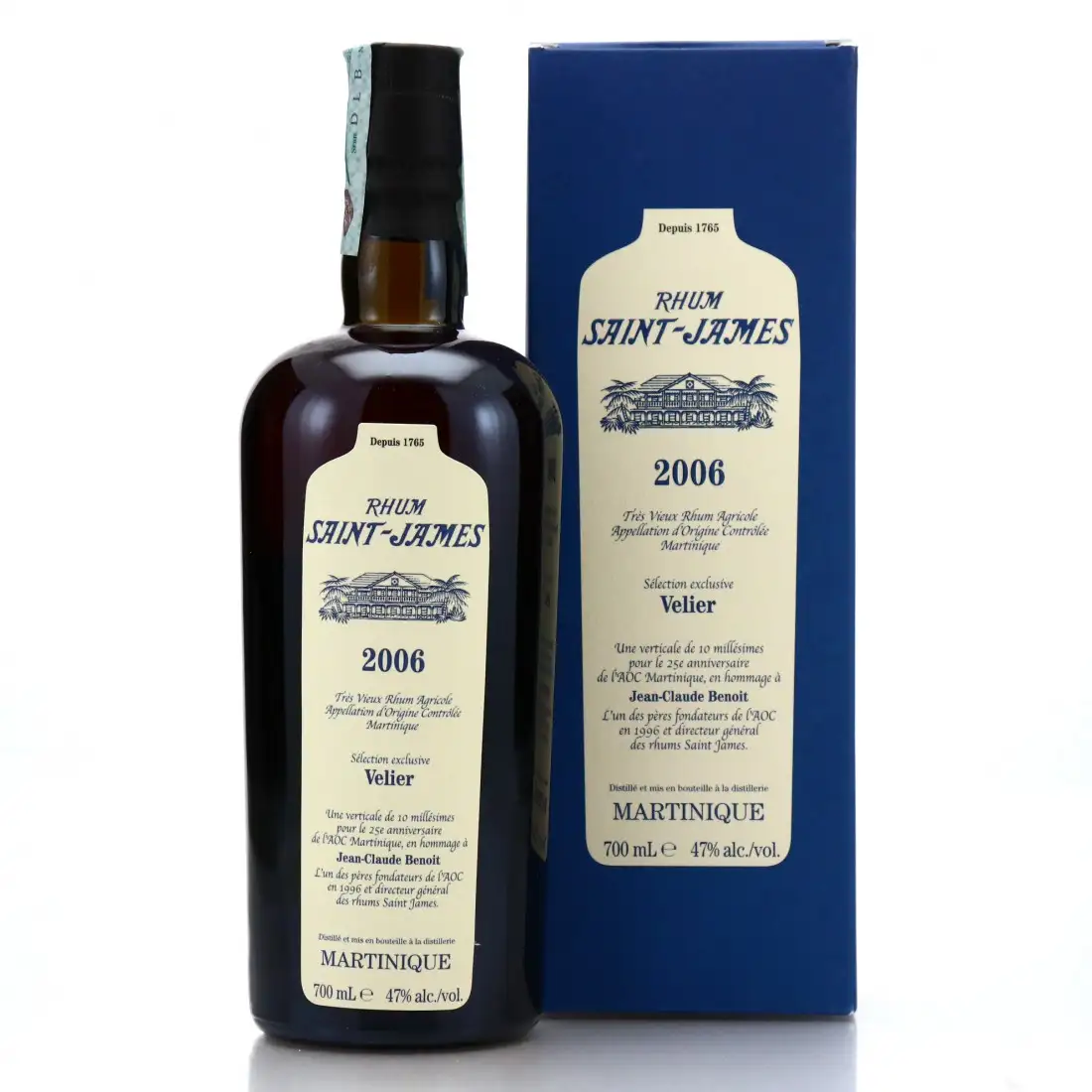 Bottle of Velier Saint James Sélection exclusive Velier 2006