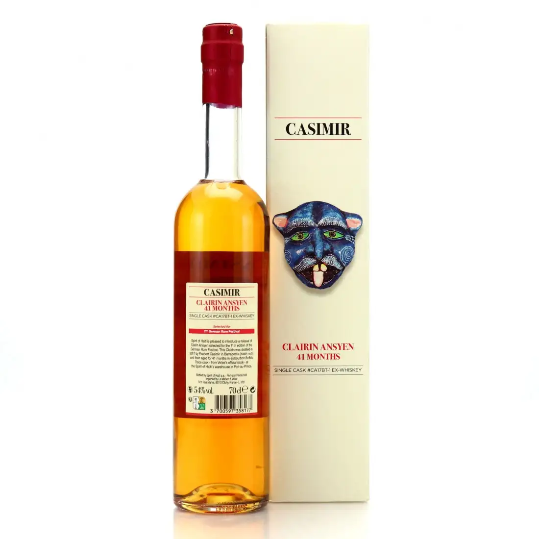 Hochauflösendes Bild von Velier Casimir Clairin Ansyen (11. German Rum Festival) 2019