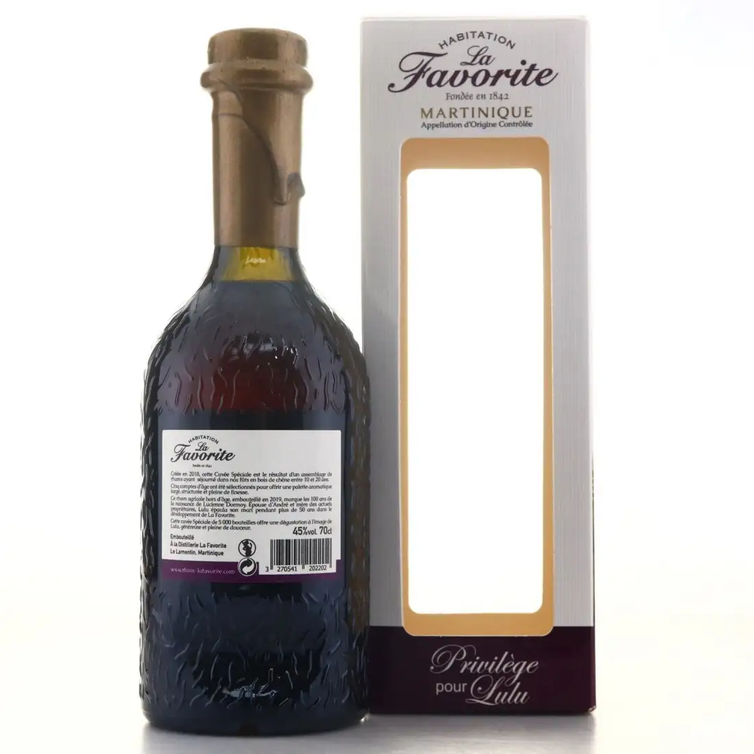 Hochauflösendes Bild von La Favorite Cuvée Privilège Pour Lulu 1999