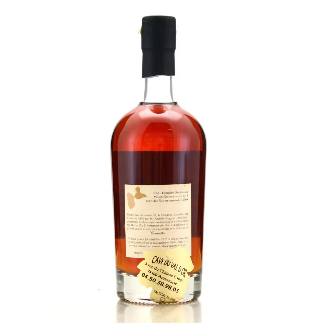 Hochauflösendes Bild von Rhum House Domaine de Courcelles Rhum Vieux Edition 2008 1972