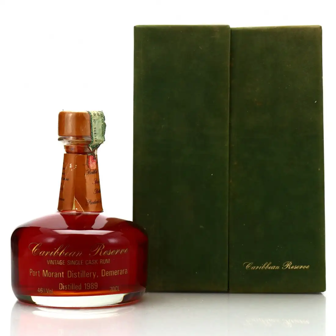 Bottle of Liquid Gold Port Mourant Caribbean Reserve 1989